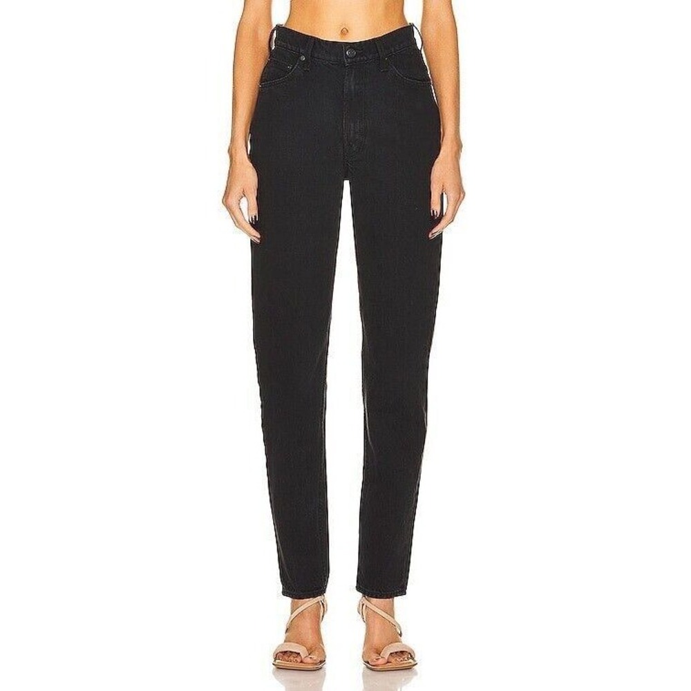 Mother Snacks High Waisted Twizzy Skimp Jeans Womens 25 Black Smacking Good